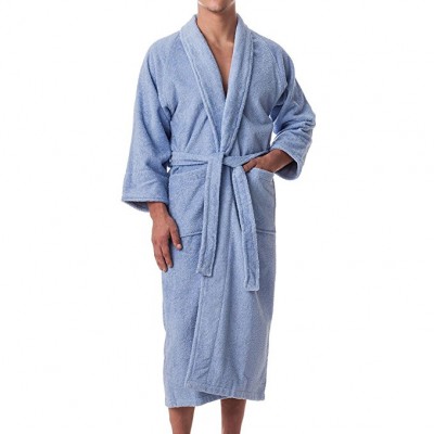 micro plush fleece unisex coral/flannel breathable soft shawl collar sleep robe bathrobe