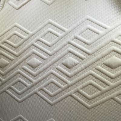 fashion home textile high quality flame retardant 100% polyester knitted mattress fabric